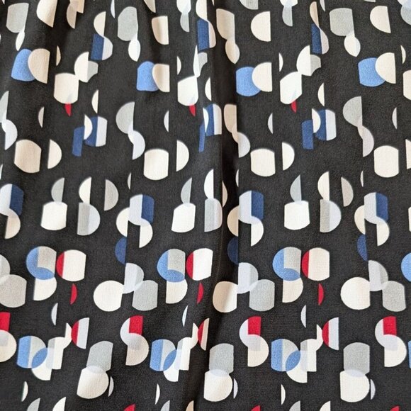 White House Black Market Reversible Wrap Dress Womens Size Medium Abstract - Picture 10 of 11